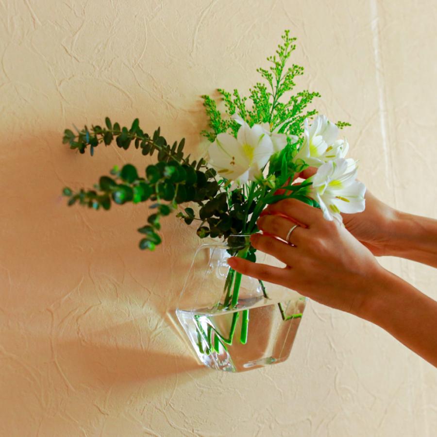 メーカー直売 花瓶 ガラス おしゃれ 小さい 壁掛け 一輪挿し フラワーベース 花器 コンパクト 手軽る 壁 涼しげ インテリア 水耕栽培 プレゼント Aynaelda Com
