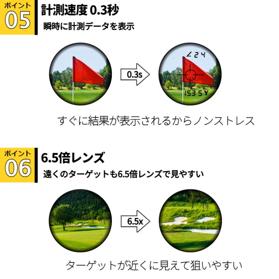 レーザー距離計 ゴルフ ミニ コンパクト 充電式 レーザー距離計測器 ゴルフスコープ スティンガージョイ STINGER Joy 傾斜モード |  | 07