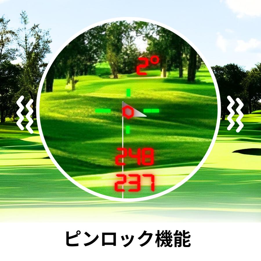 レーザー距離計 ゴルフ ミニ 2色カラーOLED 充電式 ゴルフ距離計 レーザー距離計測器 ゴルフスコープ スティンガーリグ カラー表示 |  | 03