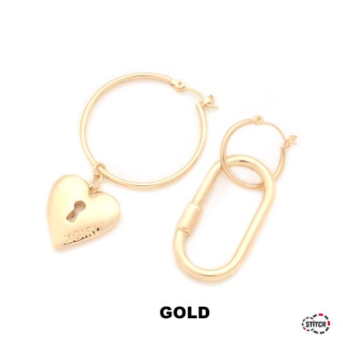 エックスガール ピアス アクセサリー X Girl Heart Lock Earrings プレゼント シルバー ゴールド レディース Xgirl正規販売店 新品 Stitch 通販 Yahoo ショッピング