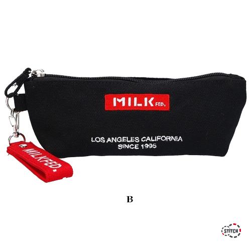 【再入荷】 筆箱 ペンケース ミルクフェド MILKFED ペンシルケース EMBROIDERED BAR PENCIL CASE 103211054026 シンプル ブランド おしゃれ かわいい｜stitch-2004｜19