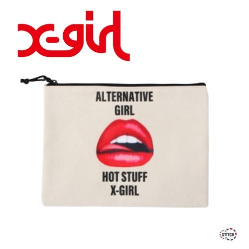 セール エックスガール ポーチ X Girl Canvas Flat Pouch キャンパス地 フラットポーチ レディース Xgirl正規販売店 Stitch 通販 Yahoo ショッピング