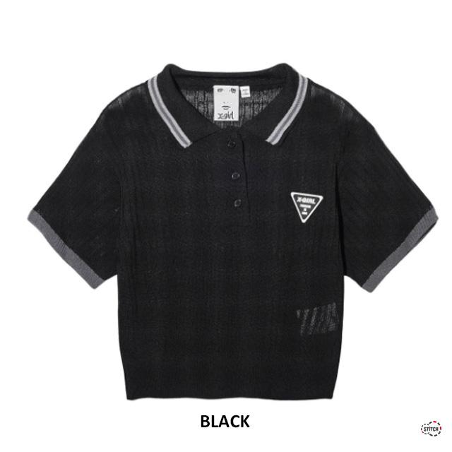 X-girl セール エックスガール RIB KNIT POLO 105242015004 X-girl セール エックスガール RIB KNIT POLO 105242015004