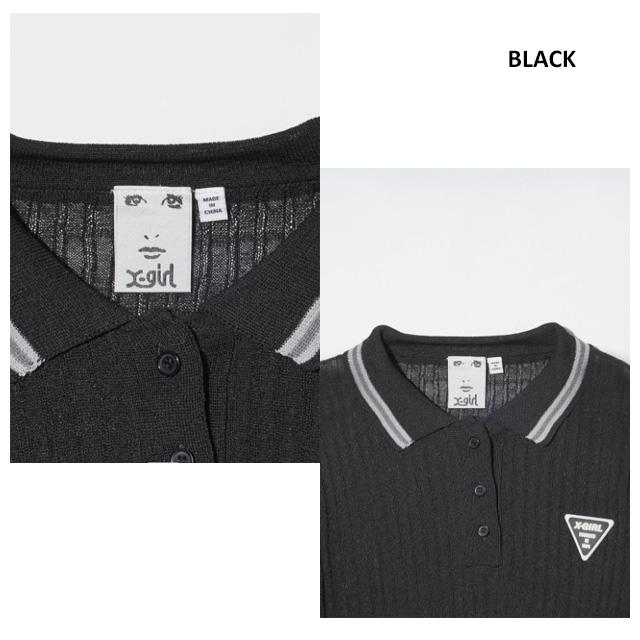 X-girl セール エックスガール RIB KNIT POLO 105242015004 X-girl セール エックスガール RIB KNIT POLO 105242015004