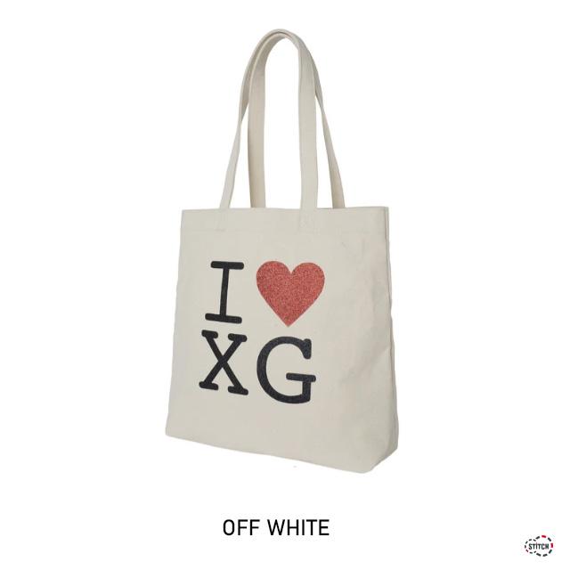X-girl エックスガール I LOVE XG LOGO CANVAS TOTE BAG X-girl エックスガール I LOVE XG LOGO CANVAS TOTE BAG