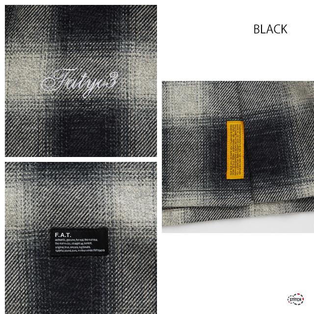 F.A.T. エフエーティー NELOREAN F32410-SH02 チェックネルシャツ BLACK・BROWN 24SS｜stitch-2004｜07