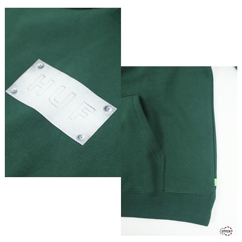セール HUF ハフ HARDWARE HOODIE PF00523 ハードウェア フーディー パーカー メンズ スウェット グリーン