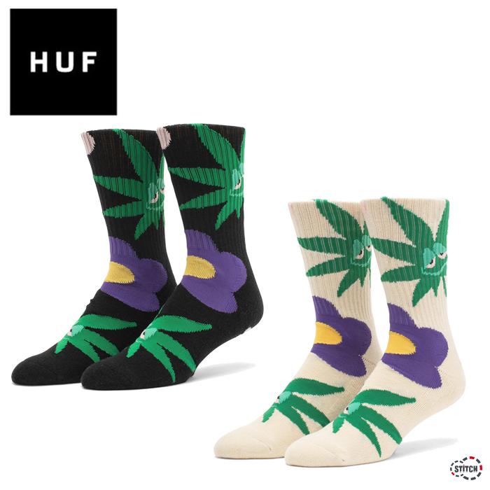 HUF ハフ ALLERGIES CREW SOCKS SK00727 アレルギー クルーソックス 靴下 アートワーク クルーソックス 柄