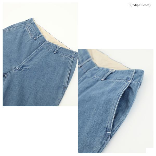 nanamica ナナミカ Wide Denim Pants SUCS306 ワイドデニムパンツ ロング丈 ボトムス 無地 正規取扱店｜stitch-2004｜06