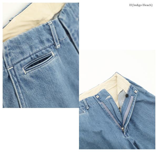 nanamica ナナミカ Wide Denim Pants SUCS306 ワイドデニムパンツ ロング丈 ボトムス 無地 正規取扱店｜stitch-2004｜07