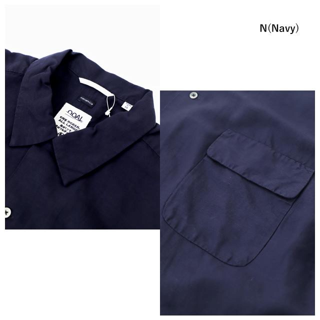 nanamica ナナミカ Open Collar Cupra Hemp Shirt SUGS415 オープンカラーキュプラヘンプシャツ メンズ 長袖シャツ 正規取扱店｜stitch-2004｜08