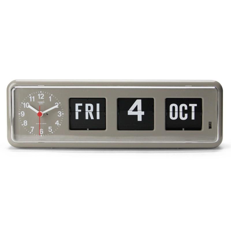 TWEMCO　トゥエンコ　カレンダークロック　BQ-38　グレー Twemco Calendar Clock #BQ-38 トゥエンコ カレンダークロック・グレー