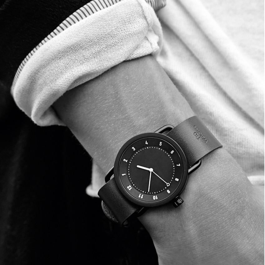 TID Watches No.1 BLACK TID01-36BK 36mm ブラックレザー デザインウォッチ 腕時計 北欧｜stitch-jp｜05