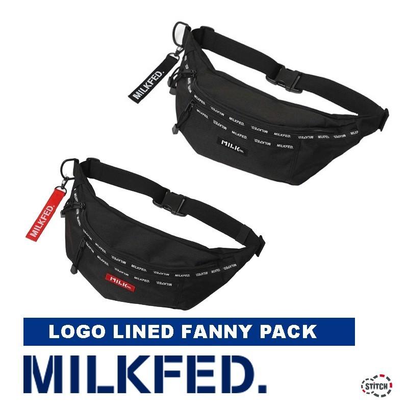 セール Milkfed ミルクフェド Logo Lined Fanny Pack ファニーパック 肩掛けかばん ブラック レッド レディース 正規取扱店 新品 Stitch Standard 通販 Yahoo ショッピング