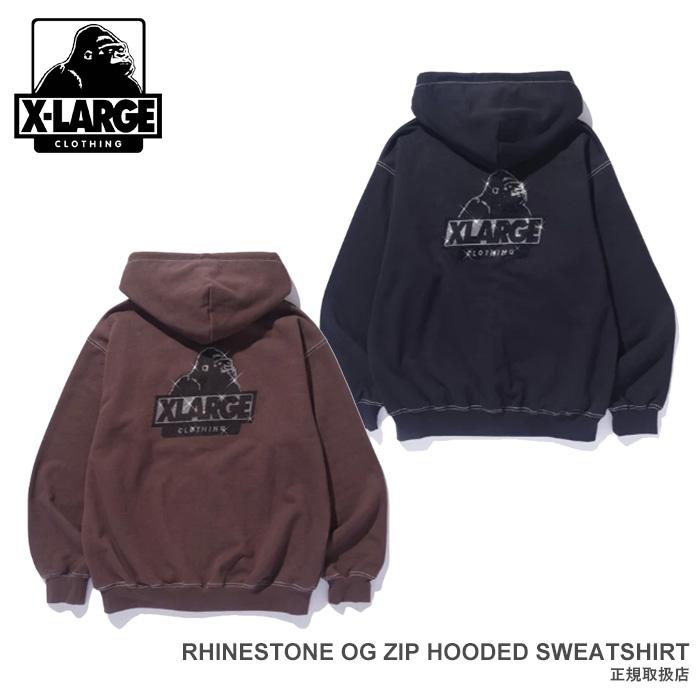 XLARGE（エクストラ ラージ） XLARGE RHINESTONE OG ZIP HOODED