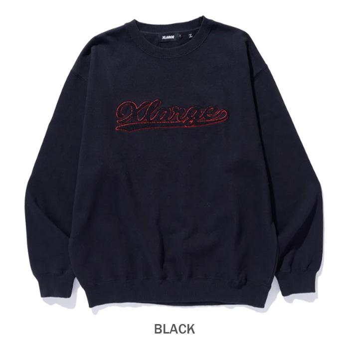 XLARGE（エクストラ ラージ） CHENILLE LOGO CREWNECK SWEATSHIRT