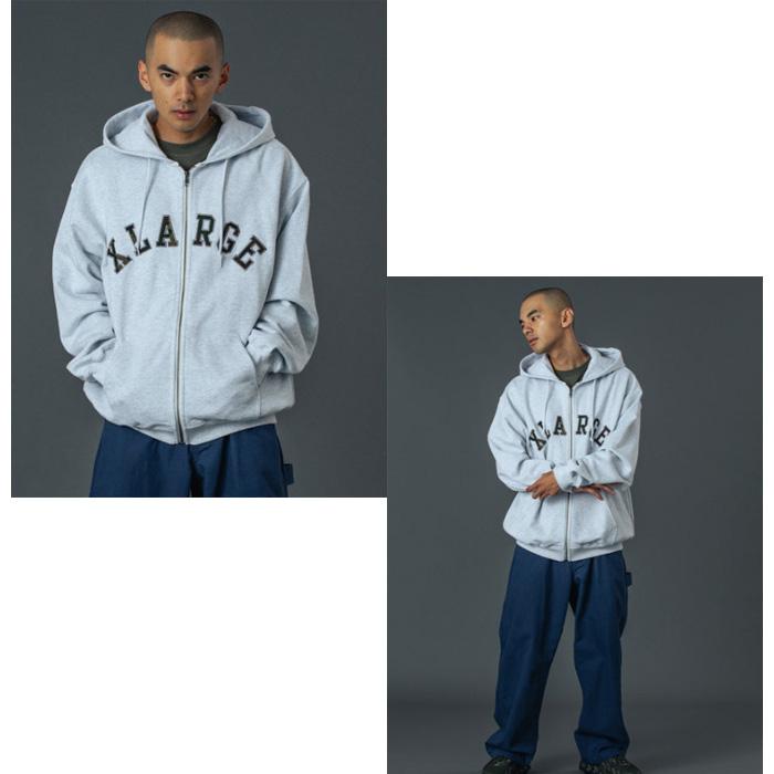 XLARGE エクストララージ 限定裏地カモジップパーカー 新品 M XLARGE（エクストラ ラージ） セール CAMO PATCH ZIP UP HOODED