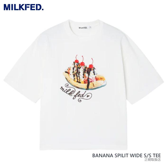 MILKFED.（ミルクフェド） セール BANANA SPLIT WIDE S/S TEE