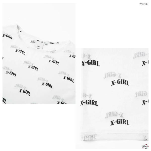 X-girl（エックスガール） セール LOGO SHEER CROPPED TOP