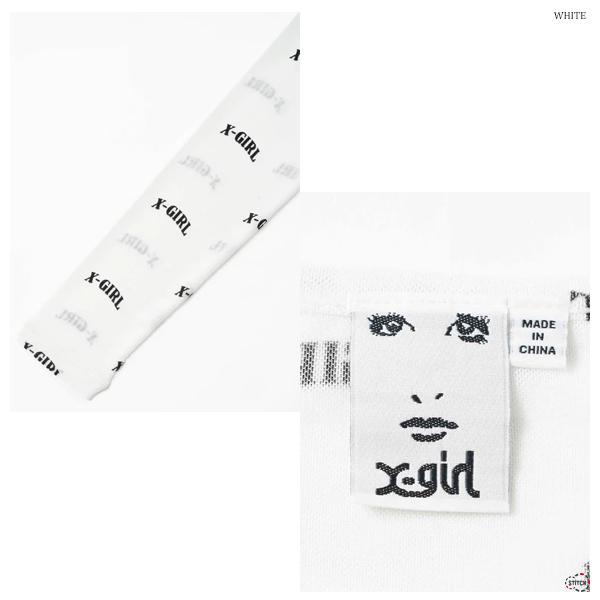 X-girl（エックスガール） セール LOGO SHEER CROPPED TOP
