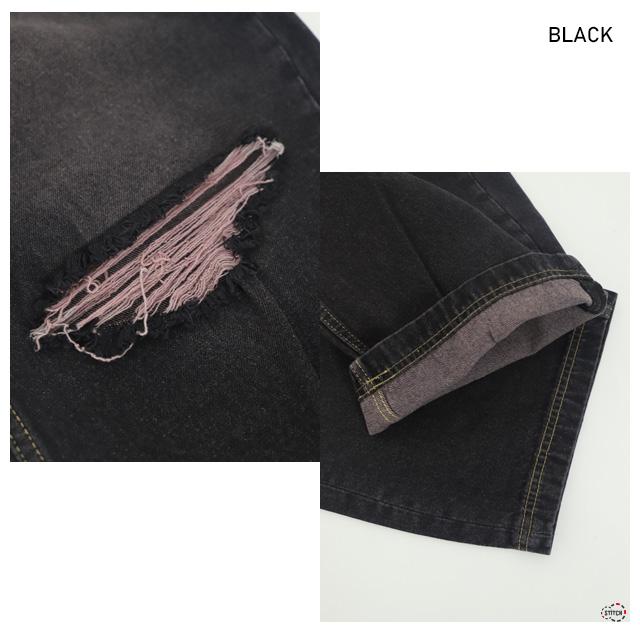 セール X-girl LOW RISE DISTRESSED DENIM PANTS 105244031005 ローライズディストレスデニムパンツ ボトムス 長ズボン 黒 ダメージ加工 ワイド XGIRL正規取扱店