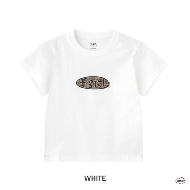 X-girl（エックスガール） セール エックスガールLEOPARD OVAL LOGO S