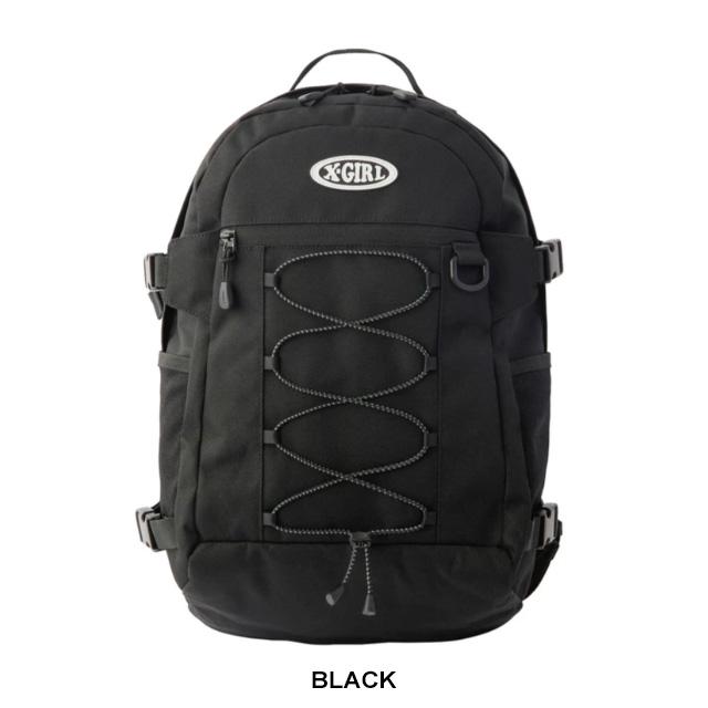 X-girl（エックスガール） OVAL LOGO BUNGEE CORD BACKPACK