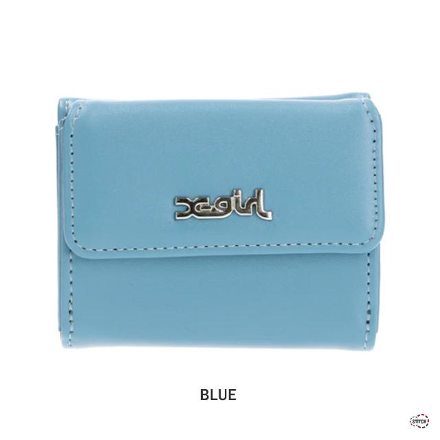 Mini Wallet 財布  カードケース 未使用 X-girl（エックスガール） 財布 METAL PLATE MINI WALLET レディース