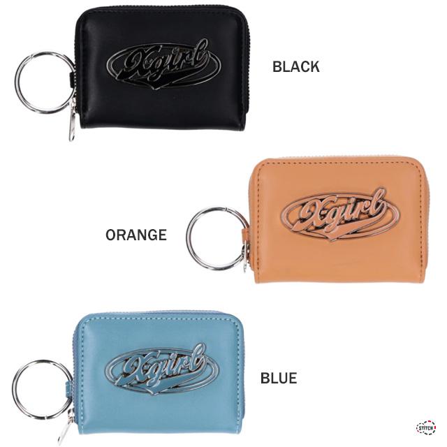 X-girl（エックスガール） セール OVAL LOGO BUCKLE COIN ＆ CARD CASE