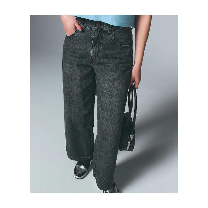 X-girl エックスガール WAIST ADJUST DENIM PANTS 105252031007 ウエストアジャストデニムパンツ レディース 黒 ボトムス 長ズボン シンプル　XGIRL正規取扱店