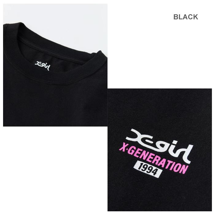 X-girl（エックスガール） セール MESSAGE BOX FRAMED FACE S/S TEE