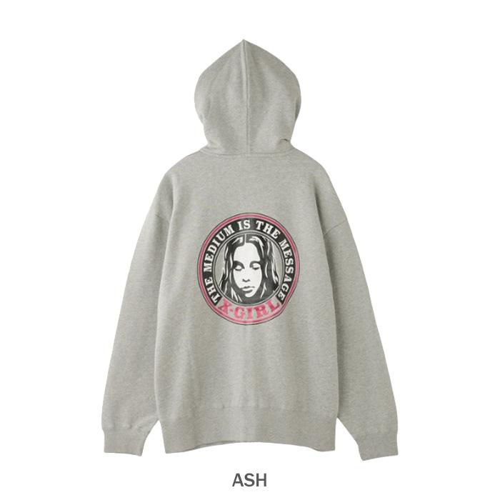 チ*ビ様 Supreme パイルサークルロゴスウェットパーカー Lサイズ X-girl（エックスガール） CIRCLE LOGO AND FACE ZIP UP SWEAT HOODIE
