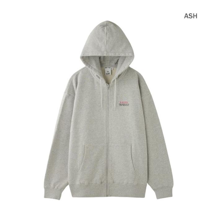 X-girl（エックスガール） CIRCLE LOGO AND FACE ZIP UP SWEAT HOODIE