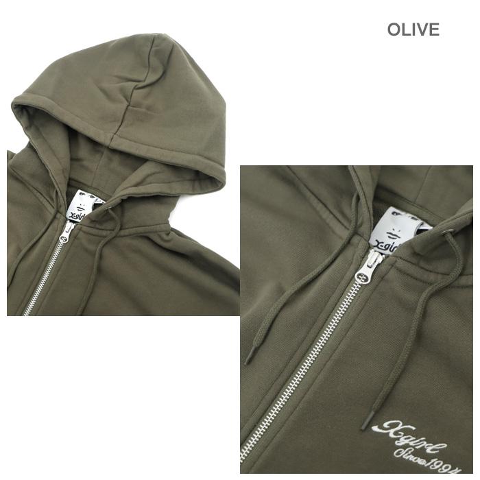 さち☆X-girl OG BOX FACE SWEAT HOODIE X-girl（エックスガール） FACE BOX PATCH ZIP UP SWEAT HOODIE