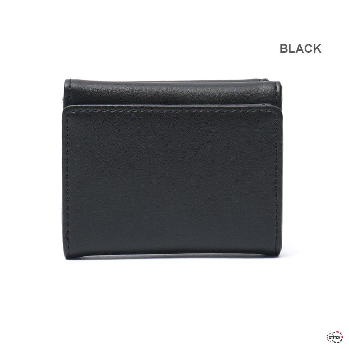 【新品・未使用】・カードミニウォレットブラック×ゴールドロゴノベルティ X-girl（エックスガール） MILLS LOGO FAUX LEATHER MINI WALLET