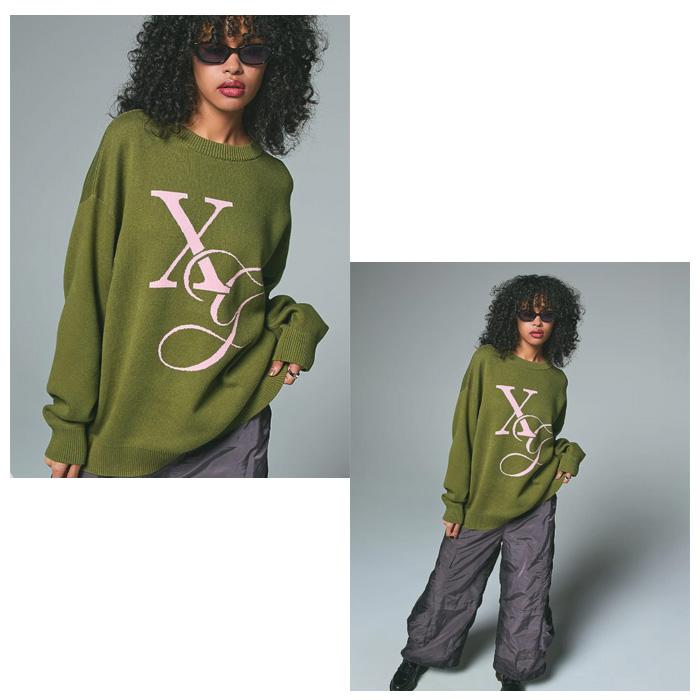X-girl（エックスガール） SALE X-girl XG MONOGRAM LOGO JACQUARD