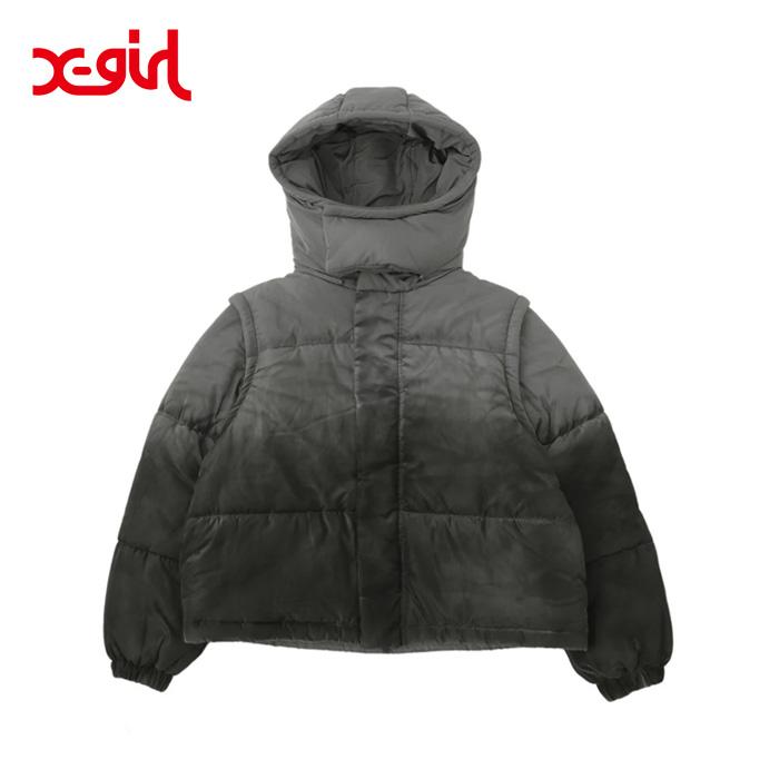 X-girl（エックスガール） セール FADED 2WAY PADDED JACKET