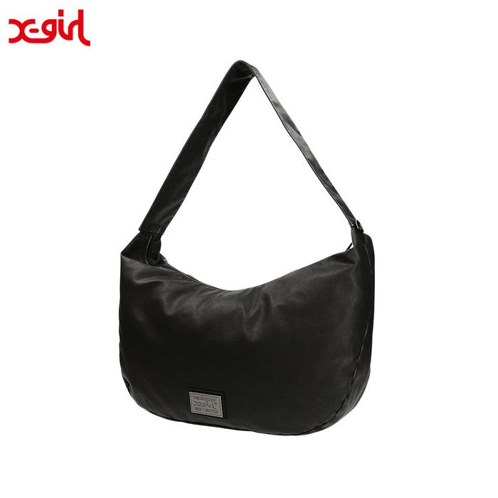X-girl（エックスガール） METAL PLATE LABEL SHOULDER BAG