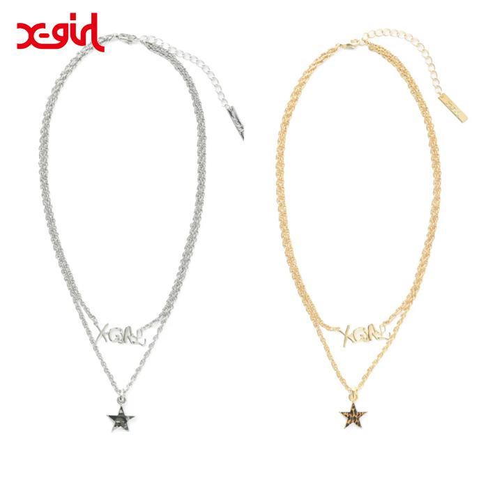 X-girl（エックスガール） TWO STRAND NECKLACE 105254054014 ツー