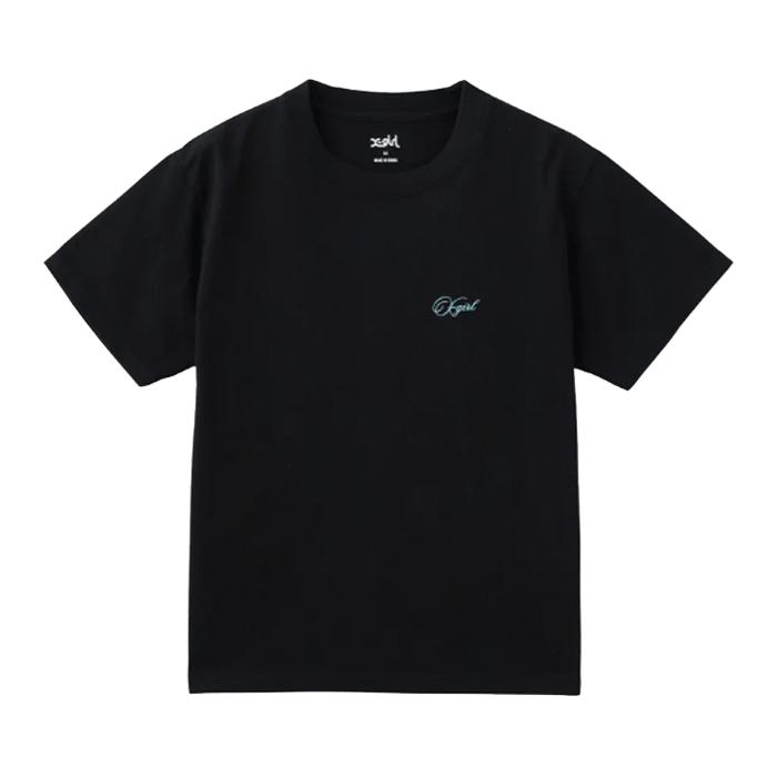X-girl（エックスガール） X-girl CURSIVE SCRIPT LOGO AND FACE S/S