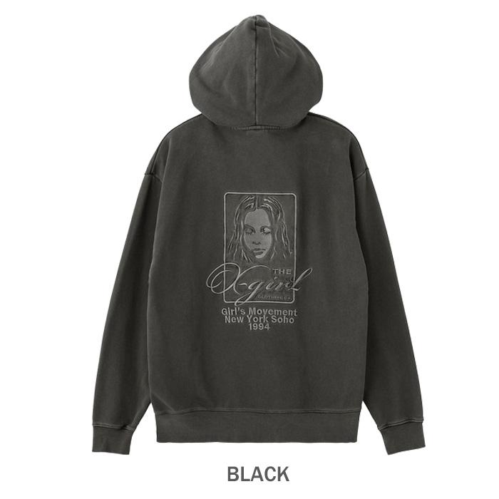 X-girl（エックスガール） PIGMENT DYED FACE AND LOGO SQUARE PATCH