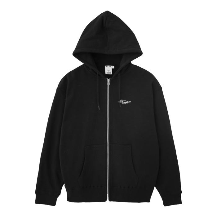 X-girl（エックスガール） RHINESTONE LOGO AND FACE ZIP UP SWEAT