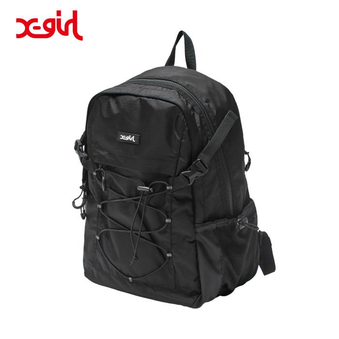 X-girl（エックスガール） MILLS LOGO RUBBER PATCH BUNGEE CORD