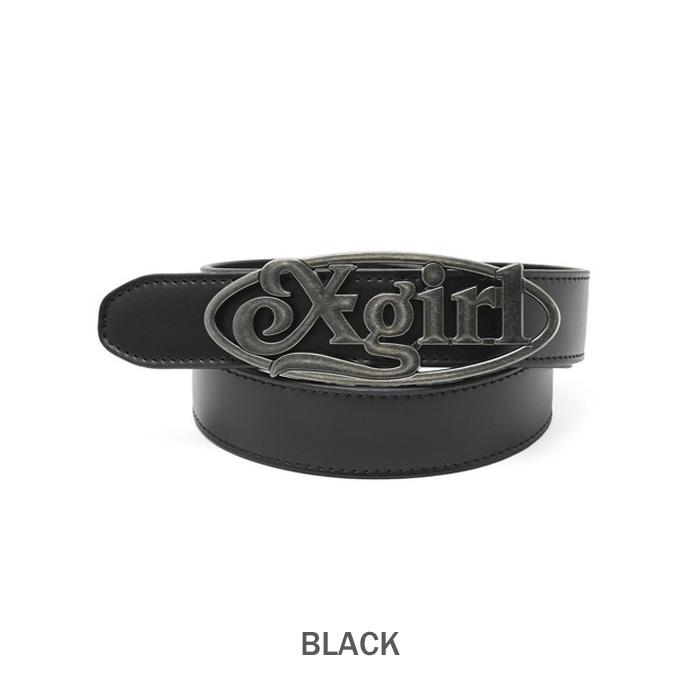 X-girl（エックスガール） OVAL LOGO CLASP FAUX LEATHER BELT