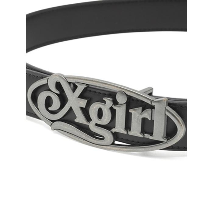 X-girl（エックスガール） OVAL LOGO CLASP FAUX LEATHER BELT