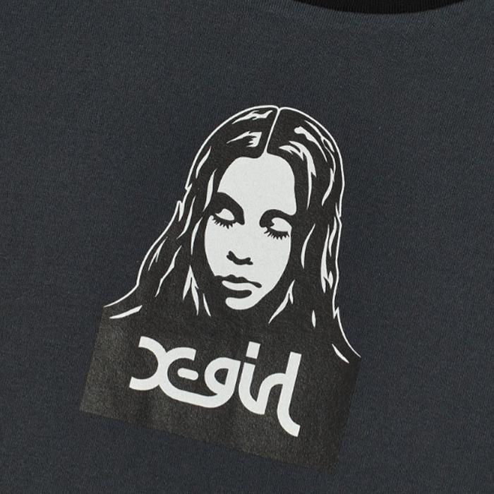 X-girl（エックスガール） X-girl FACE RAGLAN S/S BABY TEE