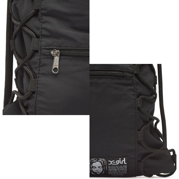 X-girl（エックスガール） X-girl FACE LABEL KNAPSACK 105262053001