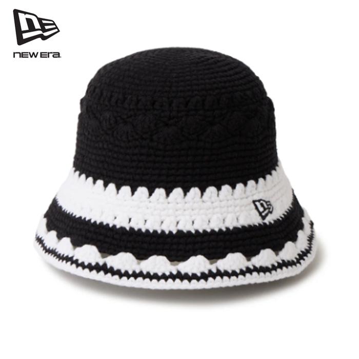 NEW ERA（ニューエラ） Crochet knit bucket Border 14744713 クロシェ