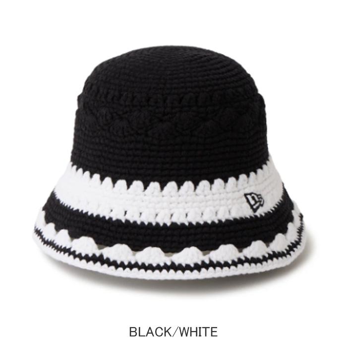 NEW ERA（ニューエラ） Crochet knit bucket Border 14744713 クロシェ
