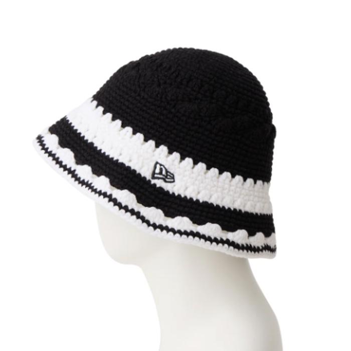 NEW ERA（ニューエラ） Crochet knit bucket Border 14744713 クロシェ